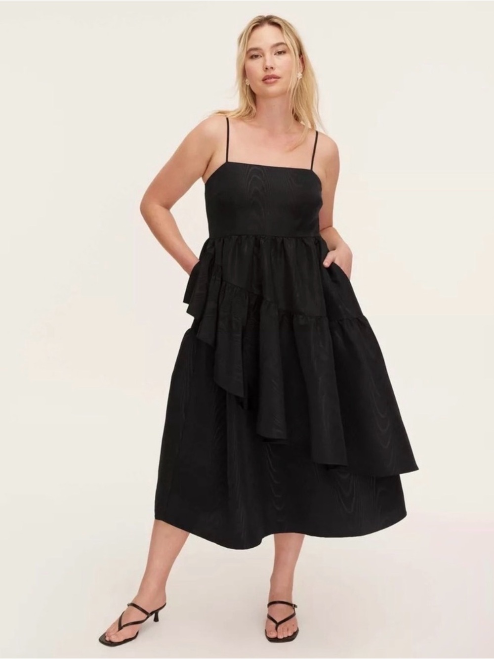 kate spade New York x Target Women’s Tiered Midi Tank Dress - Black - Large